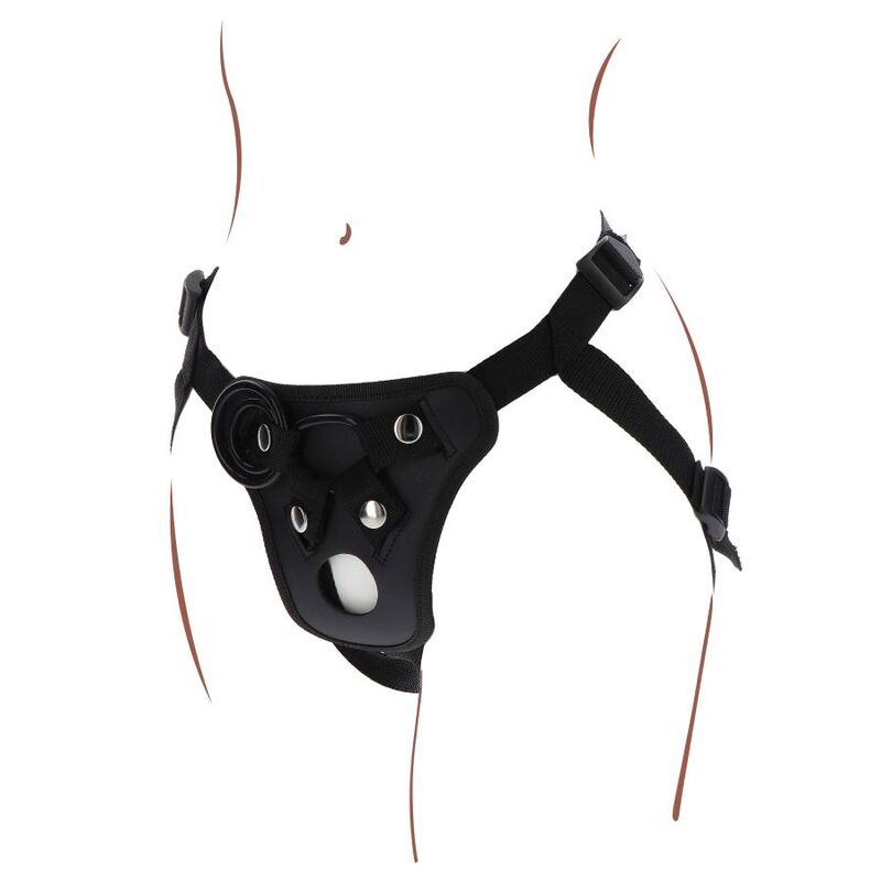 Get Real-Strap-on Pleasure Imbracatura Nero-Silicone · Strap-on & Imbracature (immagine 7)