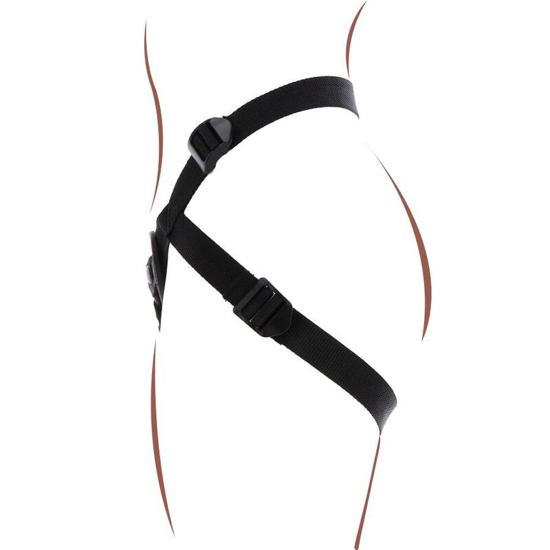 Get Real-Strap-on Pleasure Imbracatura Nero-Silicone · Strap-on & Imbracature (immagine 5)