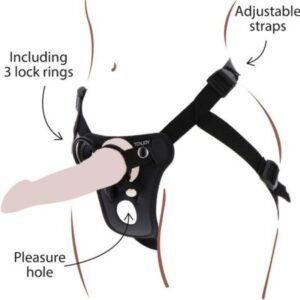 Get Real-Strap-on Pleasure Imbracatura Nero-Silicone 50 Get Real-Strap-on Pleasure Imbracatura Nero-Silicone