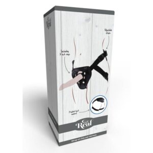 Get Real-Strap-on Deluxe Imbracatura per Dildo Nero-Silicone · Strap-on & Imbracature (immagine 9)