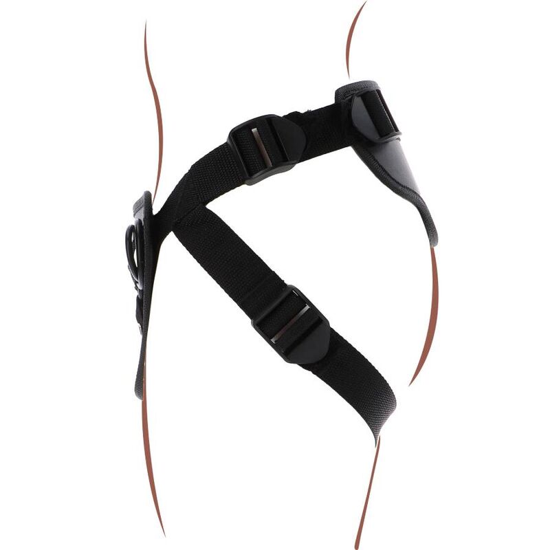 Get Real-Strap-on Deluxe Imbracatura per Dildo Nero-Silicone · Strap-on & Imbracature (immagine 6)