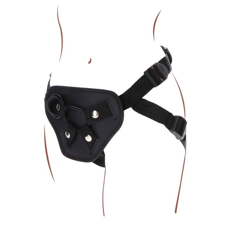Get Real-Strap-on Deluxe Imbracatura per Dildo Nero-Silicone · Strap-on & Imbracature (immagine 5)