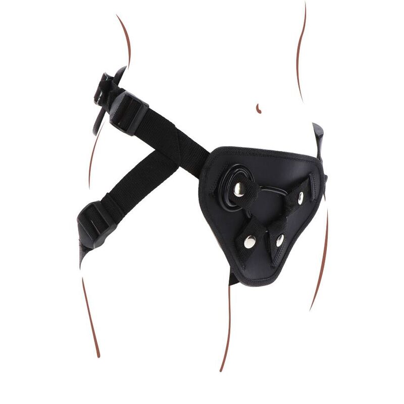 Get Real-Strap-on Deluxe Imbracatura per Dildo Nero-Silicone · Strap-on & Imbracature (immagine 3)