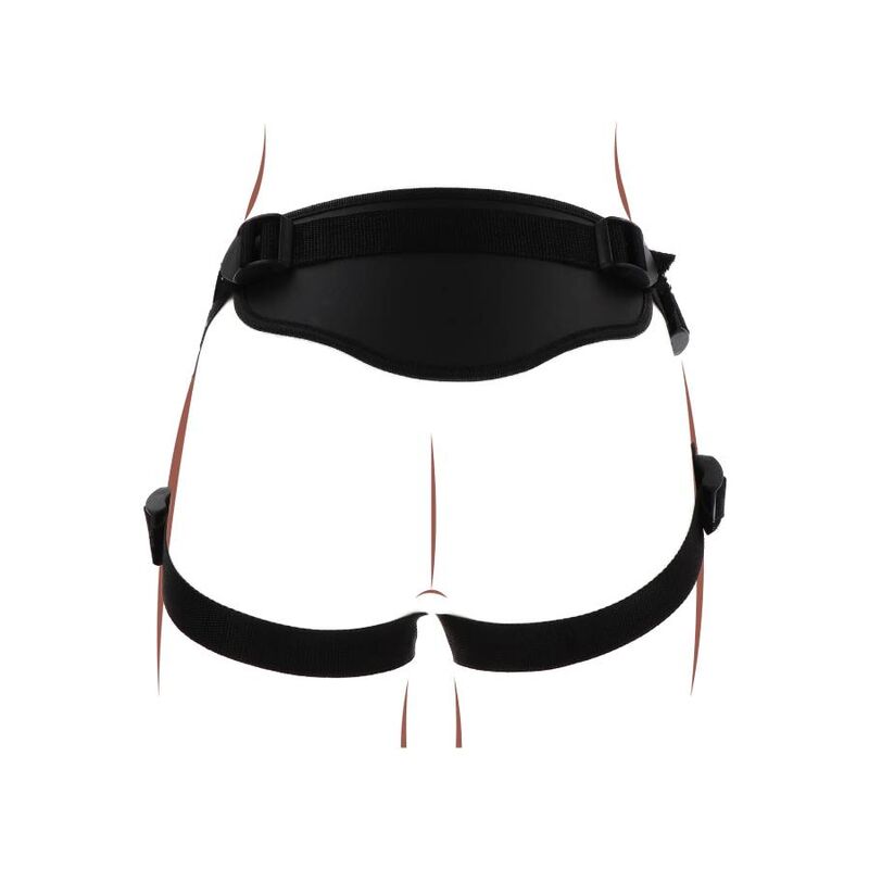 Get Real-Strap-on Deluxe Imbracatura per Dildo Nero-Silicone · Strap-on & Imbracature (immagine 2)