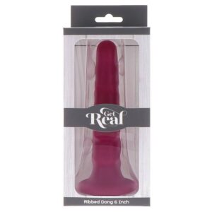 Get Real-Dong Textured 12 cm Rosso-Silicone, Ventosa · Dildo & Stimolatori (immagine 6)