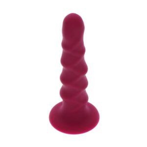 Get Real-Dong Textured 12 cm Rosso-Silicone, Ventosa · Dildo & Stimolatori (immagine 5)