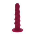 Get Real-Dong Textured 12 cm Rosso-Silicone, Ventosa · Dildo & Stimolatori