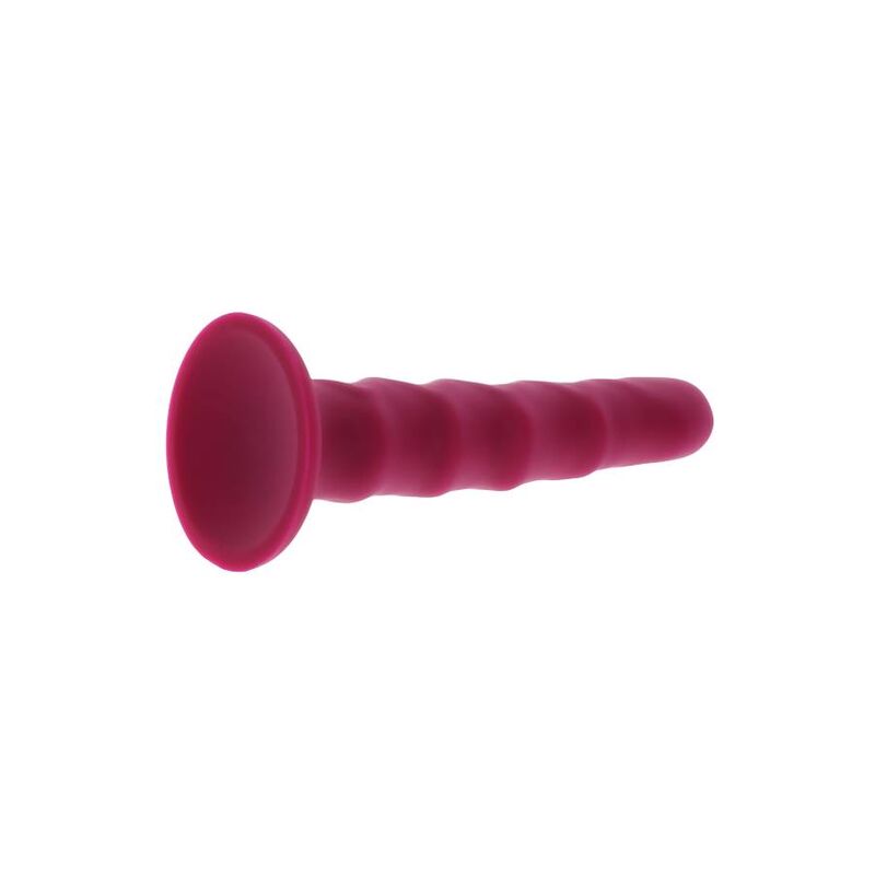 Get Real-Dong Textured 12 cm Rosso-Silicone, Ventosa · Dildo & Stimolatori (immagine 4)