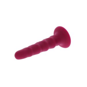 Get Real-Dong Textured 12 cm Rosso-Silicone, Ventosa · Dildo & Stimolatori (immagine 3)