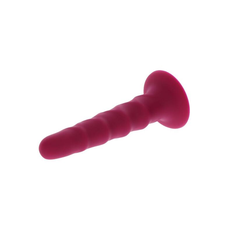 Get Real-Dong Textured 12 cm Rosso-Silicone, Ventosa · Dildo & Stimolatori (immagine 3)