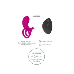 Xocoon-Anello Vibratore per Coppia Fucsia · Anelli & Guaine per pene (imaginea 2)