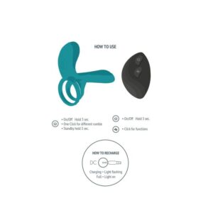Xocoon-Anello vibrante per coppia Verde · Anelli & Guaine per pene (immagine 8)