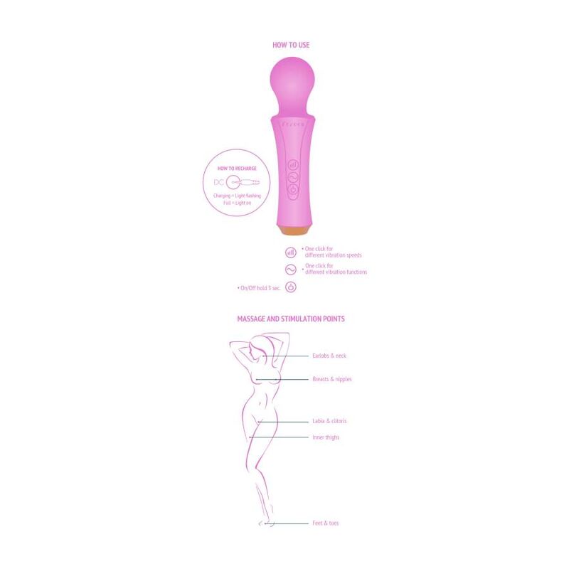 Xocoon-Wand Massager Personale Fucsia Ricaricabile 4 Xocoon-Wand Massager Personale Fucsia Ricaricabile · Vibratori (imaginea 4)