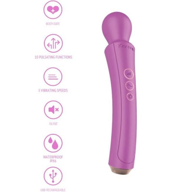Xocoon-Wand Curvato Fucsia Ricaricabile USB · Vibratori (imaginea 9)