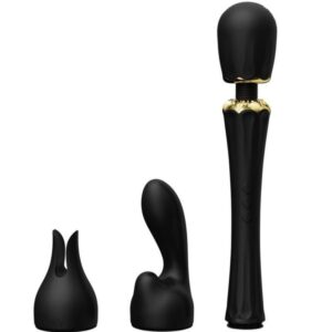 Zalo-Kyro Wand Negru-Silicon, 5 Trepte, Reincarcabil, USB · Vibratoare