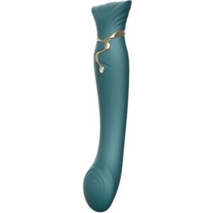 Zalo-Queen G-spot Pulsewave Vibe Verde-Silicon, 7 Trepte · Vibratoare
