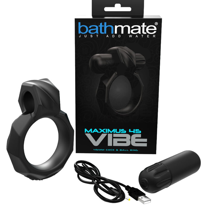 Bathmate-Vibe Ring Maximus 45-Silicone, 10 velocità · Anelli & Guaine per pene