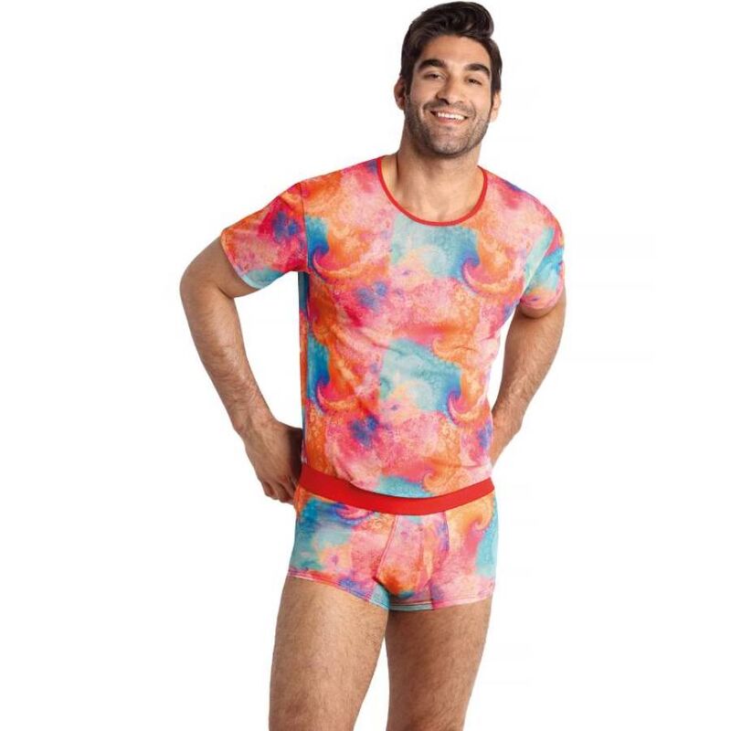 ANAIS MEN - FALCON CAMISETA L Anais Men-Falcon T-shirt in lycra con stampa — ANAIS LUXURY LINGERIE · Intimo uomo