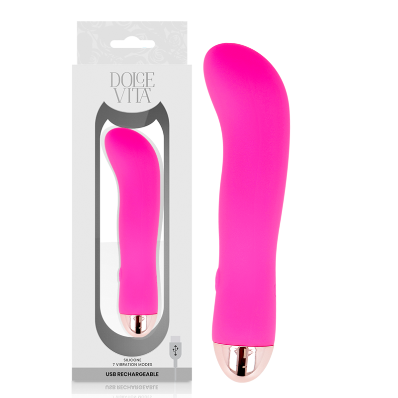 Dolce Vita-Vibratore ricaricabile Two Pink 7 Velocità-Silicone, 7 5 Dolce Vita-Vibratore ricaricabile Two Pink 7 Velocità-Silicone, 7 · Vibratori (imaginea 5)