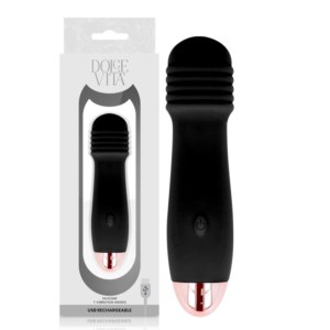 Dolce Vita-Vibratore ricaricabile Three Black 7 Velocità-Silicone, 7 · Vibratori (immagine 4)