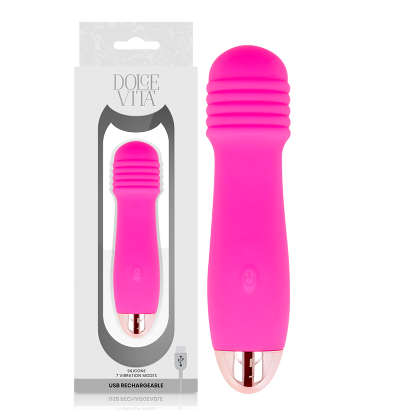Dolce Vita-Vibratore ricaricabile tre Rosa 7 Velocità-Silicone, 7 2 Dolce Vita-Vibratore ricaricabile tre Rosa 7 Velocità-Silicone, 7 · Vibratori (imaginea 2)