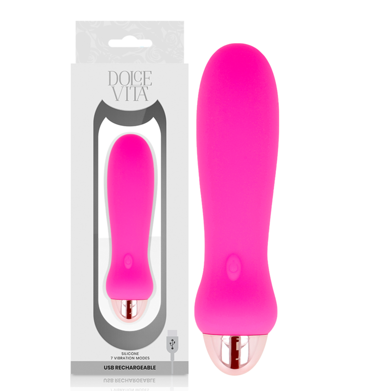 Dolce Vita-Vibratore ricaricabile Five 7 Velocità-Silicone · Vibratori (imaginea 7)