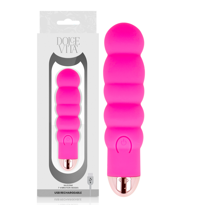Dolce Vita-Sei Vibratore Ricaricabile 7 Velocità-Silicone · Vibratori (imaginea 7)