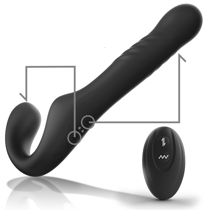 Ibiza Technology-Vibratore senza spalline con telecomando · Strap-on & Imbracature (immagine 3)