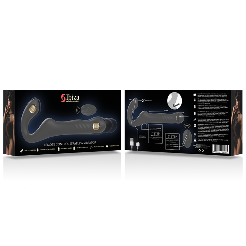 Ibiza Technology-Vibratore senza spalline con telecomando · Strap-on & Imbracature (immagine 9)