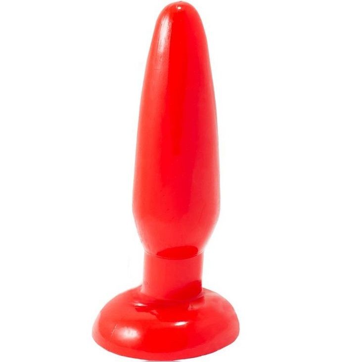 Baile Anal-Plug Anal Mic Roșu 15 Cm-Ventuza · Accesorii BDSM
