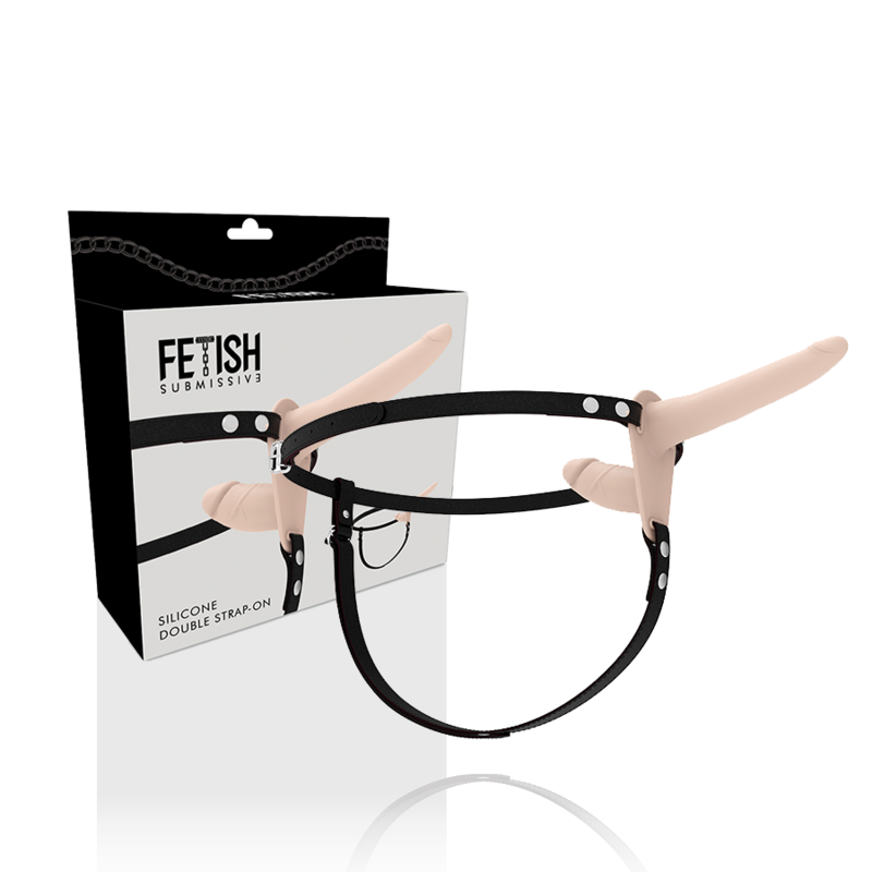 Fetish Submissive Harness-Imbracatura Doppia Penetrazione Silicone · Strap-on & Imbracature (imaginea 2)