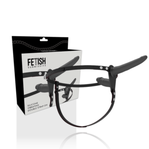 Fetish Submissive Harness-Imbracatura Doppia Penetrazione con Vibratore · Strap-on & Imbracature (imaginea 2)