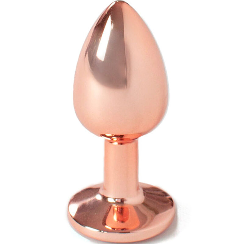 Secretplay Toys-Plug anale in metallo Oro Rosa, Taglia S, 7 cm