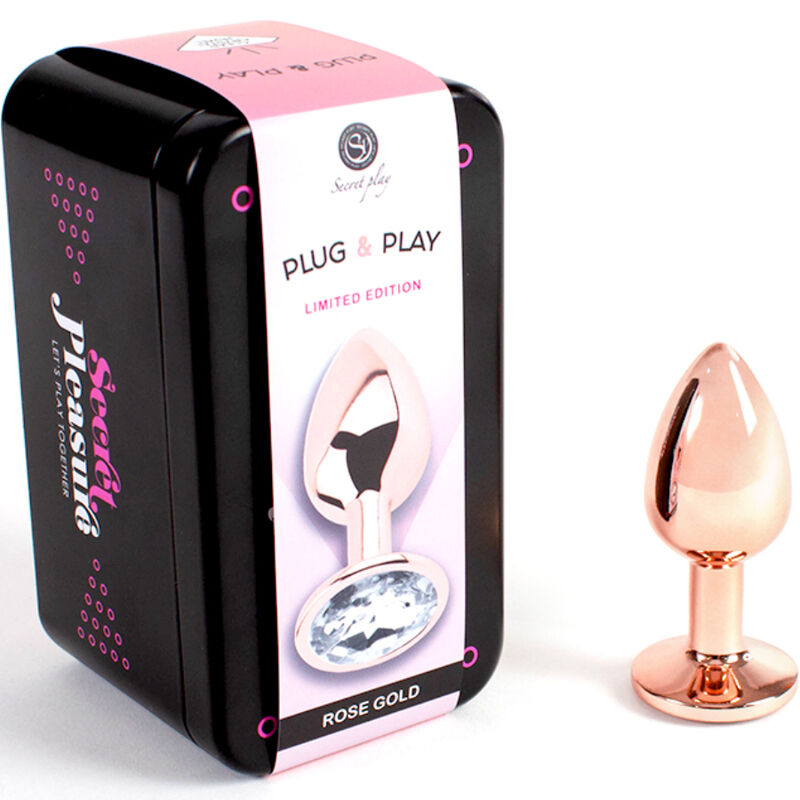 Secretplay Toys-Plug anale in metallo Oro Rosa, Taglia S, 7 cm 2 Secretplay Toys-Plug anale in metallo Oro Rosa, Taglia S, 7 cm · Accessori BDSM (imaginea 2)