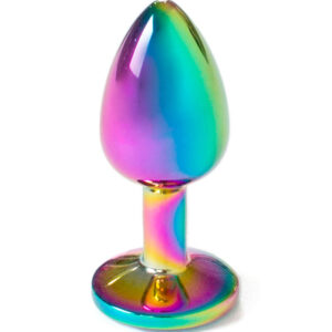 Secretplay Toys-Plug anale in metallo Multicolore Dimensione S 7 cm