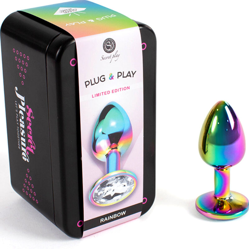 Secretplay Toys-Plug anale in metallo Multicolore Dimensione S 7 cm 2 Secretplay Toys-Plug anale in metallo Multicolore Dimensione S 7 cm · Accessori BDSM (imaginea 2)