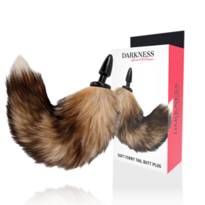 Darkness Anal-Coda naturale con silicone Plug anale 10 cm