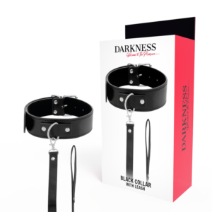 Darkness Bondage-Collana Posturale con Catena di Pelle