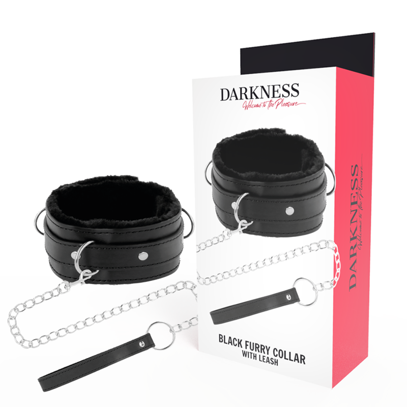 Darkness Bondage-Comoda collana posturale con catena in pelle 1 Darkness Bondage-Comoda collana posturale con catena in pelle · Bondage & Manette