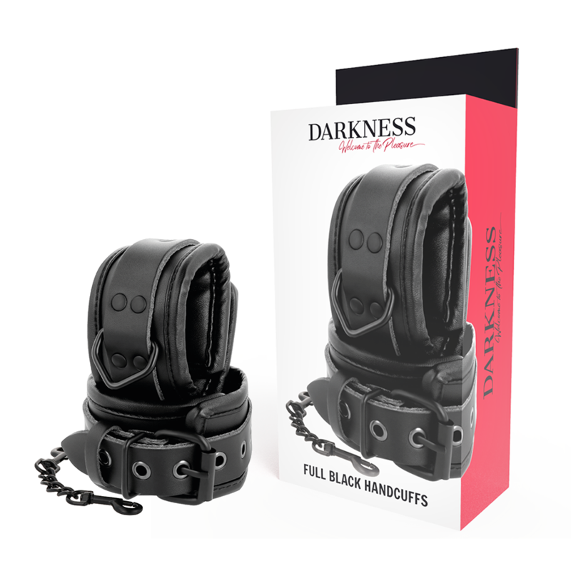 Darkness Bondage-Darkness Manette Regolabili di Imitazione di Pelle