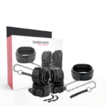 Darkness-Manette e collare in pelle Nera · Bondage & Manette