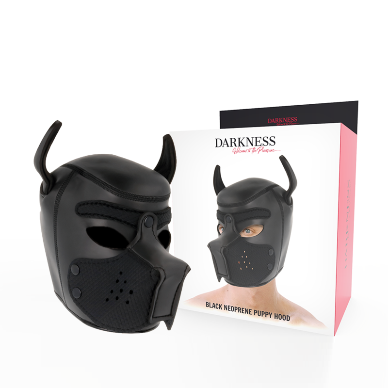 Darkness Bondage-Maschera per cani in neoprene con bot staccabile · Accessori BDSM (immagine 8)