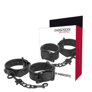Darkness Bondage-Manette sottili strutturate Larghezza Grande Metallo