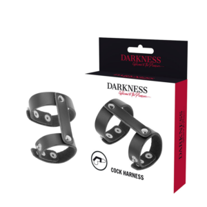 Darkness Bondage-Anello regolabile per pene e testicoli