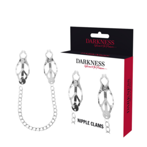 Darkness Bondage-Morsetti metallici per capezzoli a catena