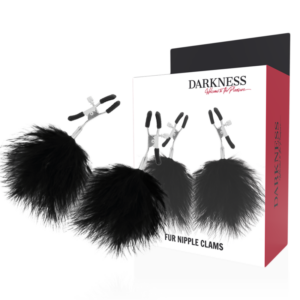 Darkness Sensations-Pom-pom Morsetti per capezzoli, Set 2-Metal