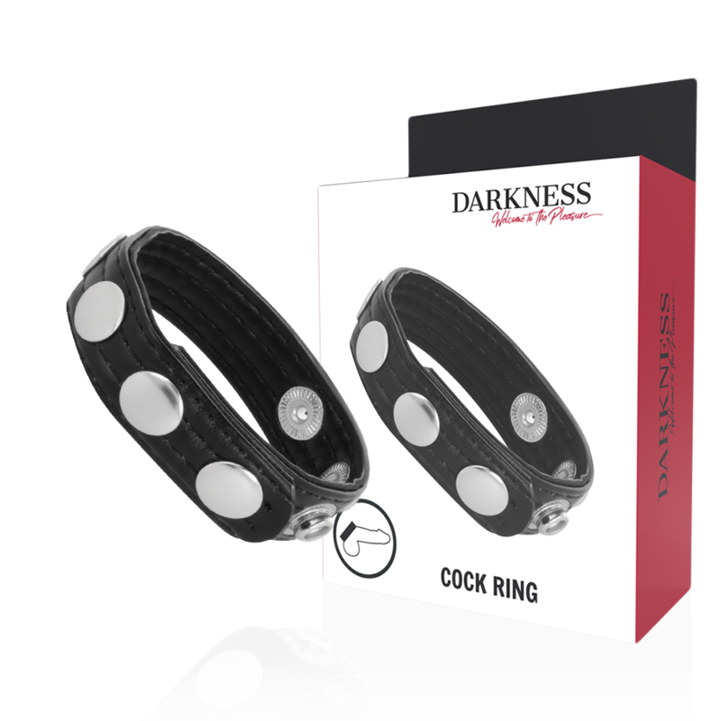 Darkness Sensations-Anello di pelle per l'erezione 1 Darkness Sensations-Anello di pelle per l'erezione · Anelli & Guaine per pene