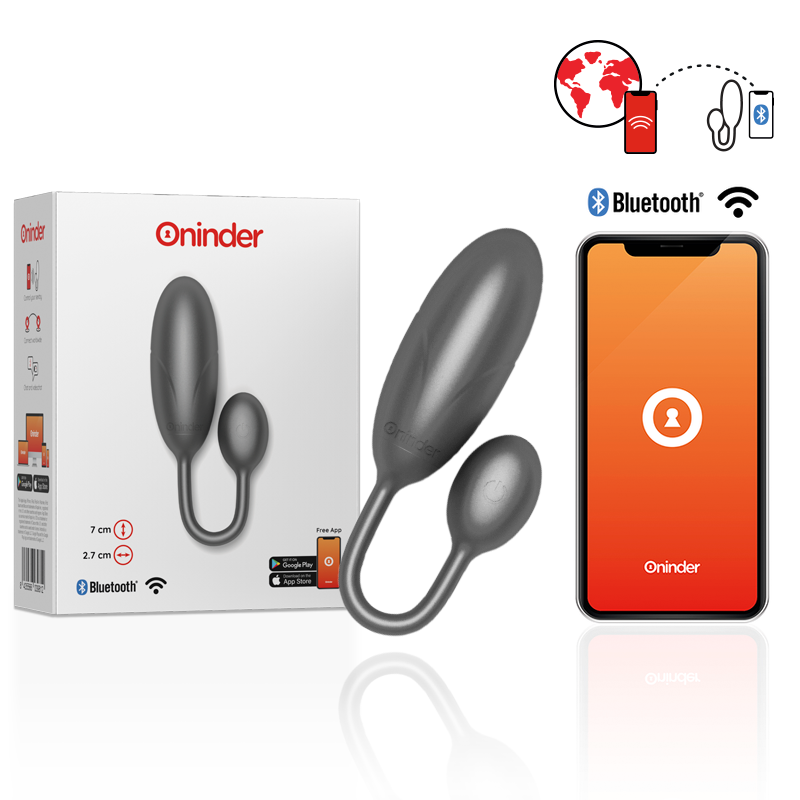 Oninder-Denver Vibratore Tipo Uovo con App Gratuita · Giocattoli per coppie