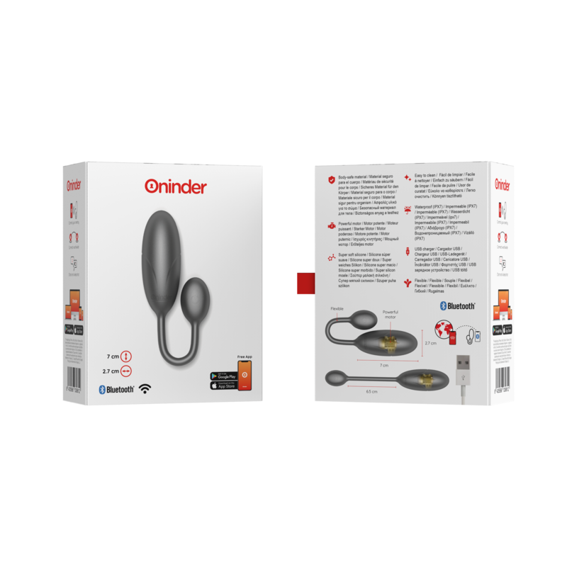 Oninder-Denver Vibratore Tipo Uovo con App Gratuita · Giocattoli per coppie (imaginea 3)
