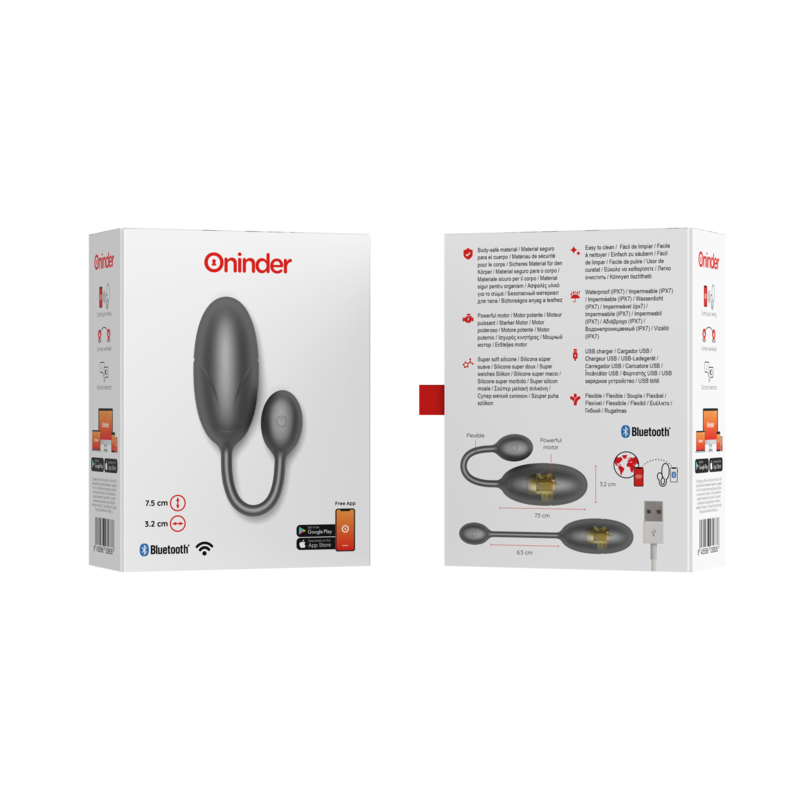 Oninder-Tokyo Uovo Vibratore 7.5 X 3.2 cm - App Gratuita · Giocattoli per coppie (imaginea 8)